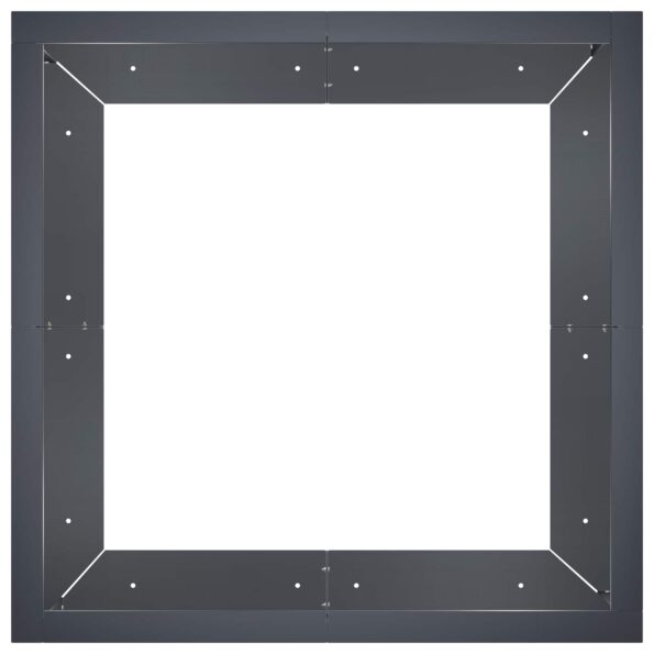 vidaXL Oporný múr 4 ks 100 x 100 x 40 cm Oceľ Antracitová – Obrázok 4