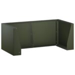 vidaXL Oporný múr 4 ks 100 x 100 x 40 cm Oceľ Olivovo zelená – Obrázok 2