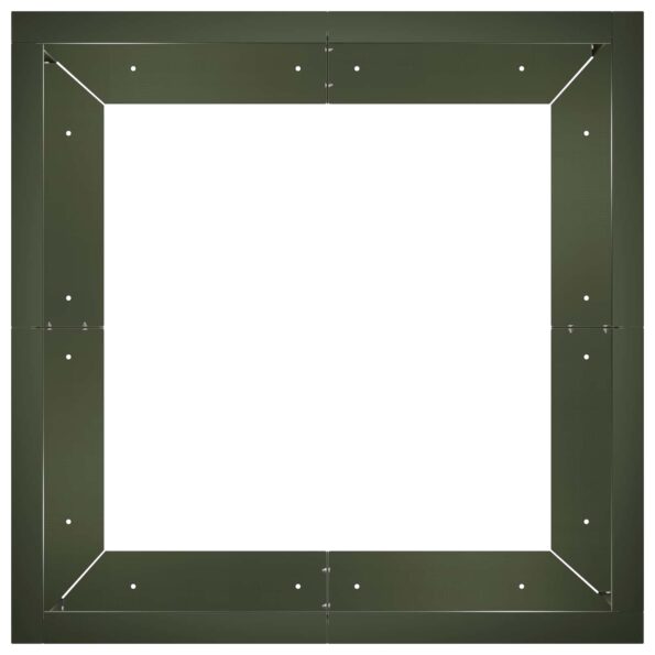 vidaXL Oporný múr 4 ks 100 x 100 x 40 cm Oceľ Olivovo zelená – Obrázok 4