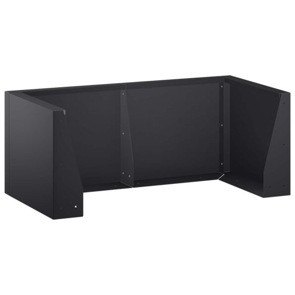 vidaXL Oporný múr 6 ks 200 x 100 x 30 cm Oceľ Čierna – Obrázok 2