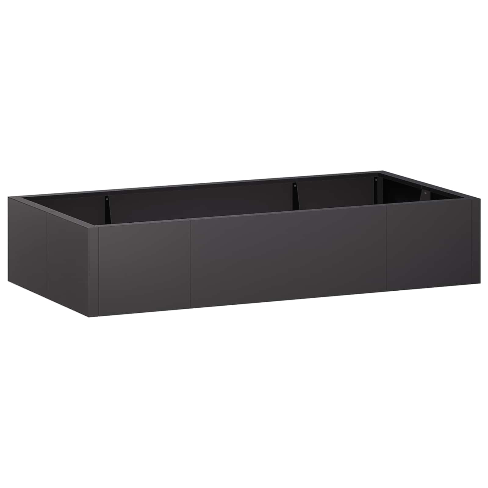 3449226_1.jpg vidaXL Oporný múr 6 ks 200 x 100 x 40 cm Oceľ Čierna – Obrázok 1
