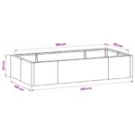 vidaXL Oporný múr 6 ks 200 x 100 x 40 cm Oceľ Antracitová – Obrázok 9