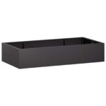 vidaXL Oporný múr 6 ks 200 x 100 x 50 cm Oceľ Čierna