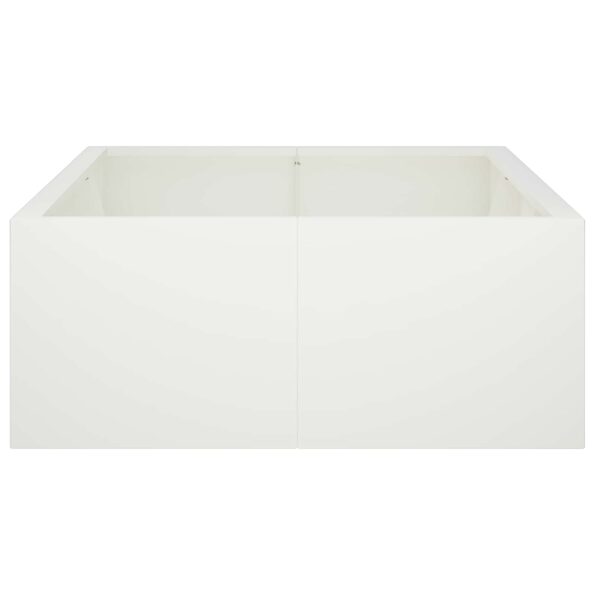 vidaXL Oporný múr 6 ks 200 x 100 x 50 cm Oceľ Biela – Obrázok 5