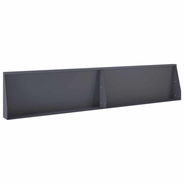 vidaXL Oporný múr 6 ks 200 x 100 x 50 cm Oceľ Antracitová – Obrázok 3