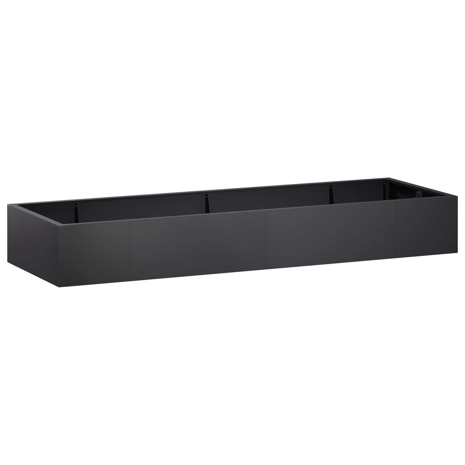 3449240_1.jpg vidaXL Oporný múr 8 ks 300 x 100 x 30 cm Oceľ Čierna – Obrázok 1