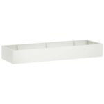 vidaXL Oporný múr 8 ks 300 x 100 x 30 cm Oceľ Biela