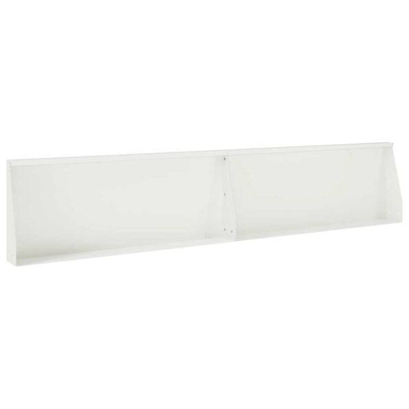 vidaXL Oporný múr 8 ks 300 x 100 x 30 cm Oceľ Biela – Obrázok 3