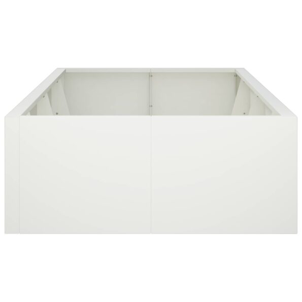 vidaXL Oporný múr 8 ks 300 x 100 x 30 cm Oceľ Biela – Obrázok 5