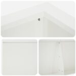 vidaXL Oporný múr 8 ks 300 x 100 x 30 cm Oceľ Biela – Obrázok 7