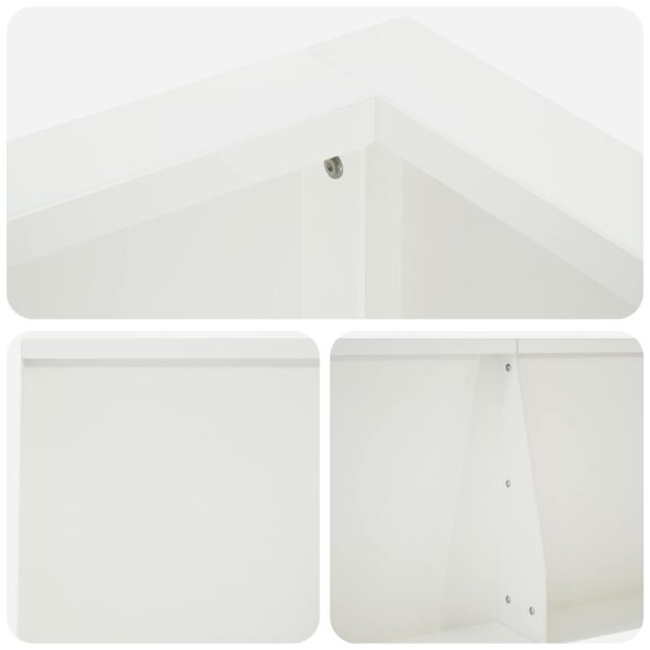 vidaXL Oporný múr 8 ks 300 x 100 x 30 cm Oceľ Biela – Obrázok 7