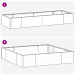 vidaXL Oporný múr 8 ks 300 x 100 x 30 cm Poveternostne odolná oceľ – Obrázok 10