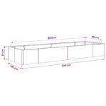 vidaXL Oporný múr 8 ks 300 x 100 x 30 cm Poveternostne odolná oceľ – Obrázok 11