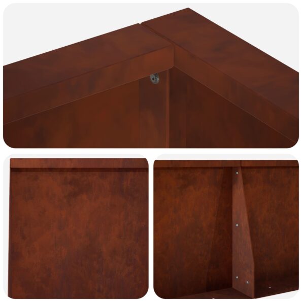 vidaXL Oporný múr 8 ks 300 x 100 x 30 cm Poveternostne odolná oceľ – Obrázok 8