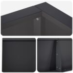vidaXL Oporný múr 8 ks 300 x 100 x 40 cm Oceľ Čierna – Obrázok 7
