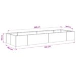 vidaXL Oporný múr 8 ks 300 x 100 x 50 cm Oceľ Biela – Obrázok 9