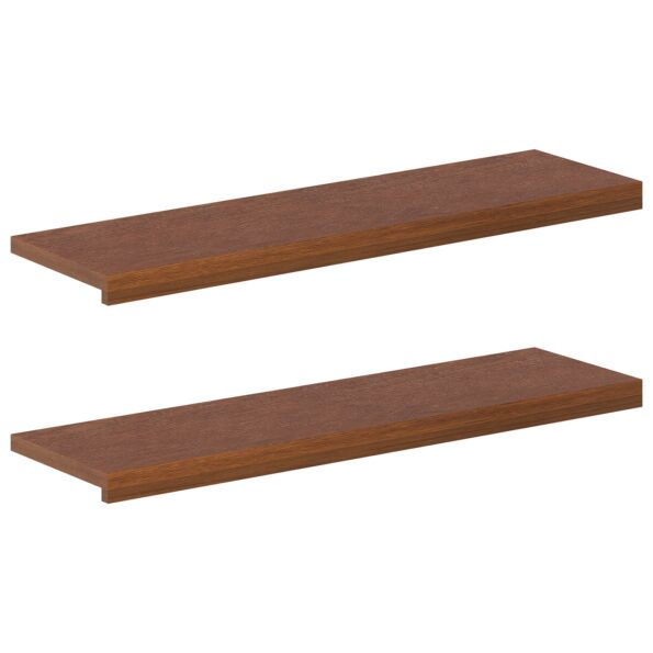 vidaXL Schodový rošt 2 ks 90 x 30 x 2 cm Tmavohnedá – Obrázok 2