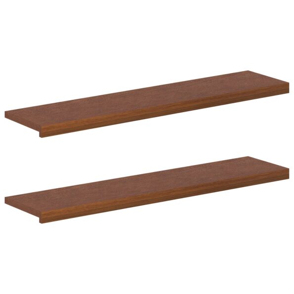 vidaXL Schodový rošt 2 ks 110 x 30 x 2 cm Tmavohnedá – Obrázok 2