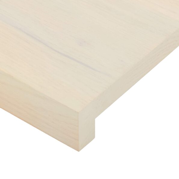 vidaXL Schodový rošt 8 ks 70 x 30 x 2 cm Biela Masívne dubové drevo – Obrázok 6
