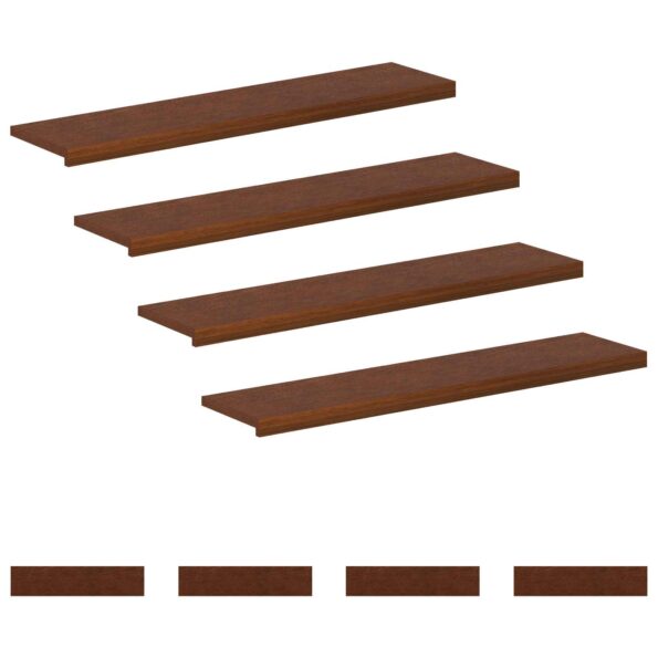 vidaXL Schodový rošt 8 ks 120 x 25 x 2 cm Tmavohnedá – Obrázok 2