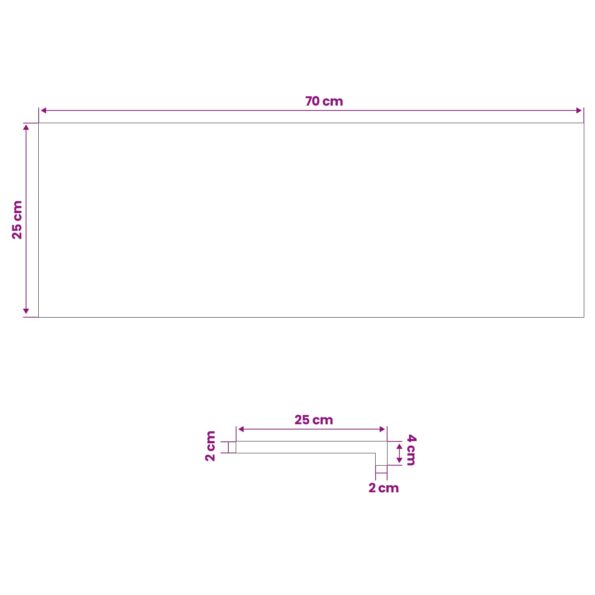 vidaXL Schodový rošt 12 ks 70 x 25 x 2 cm Tmavohnedá – Obrázok 8