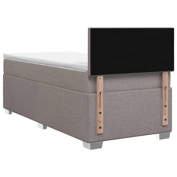 vidaXL Posteľ boxspring s matracom Sivohnedá 90 x 190 cm Látka – Obrázok 8