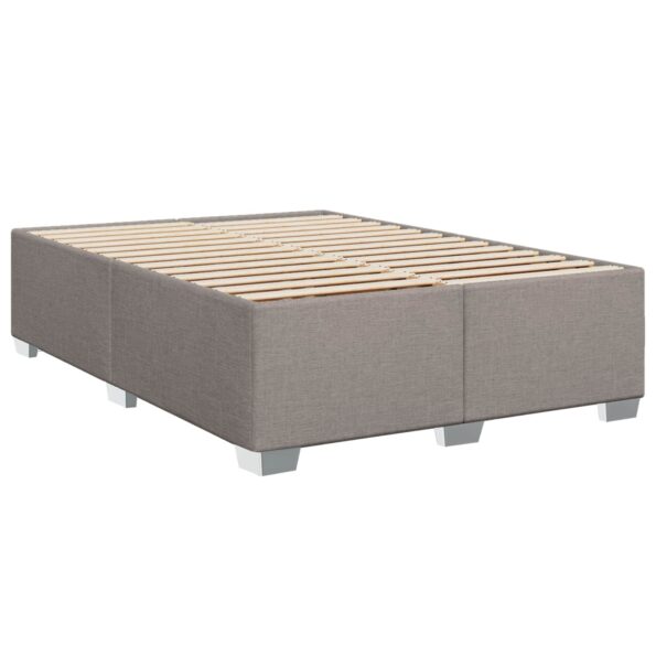 vidaXL Posteľ boxspring s matracom Sivohnedá 140 x 190 cm Látka – Obrázok 5