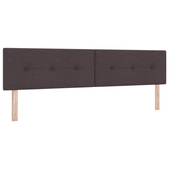 vidaXL Posteľ boxspring s matracom Tmavohnedá 200 x 200 cm Látka – Obrázok 4