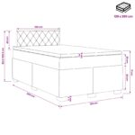 vidaXL Posteľ boxspring s matracom Ružová 120 x 200 cm Zamat – Obrázok 11