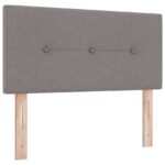 vidaXL Posteľ boxspring s matracom Sivohnedá 90 x 190 cm Látka – Obrázok 4
