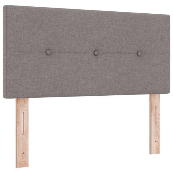 vidaXL Posteľ boxspring s matracom Sivohnedá 90 x 190 cm Látka – Obrázok 4