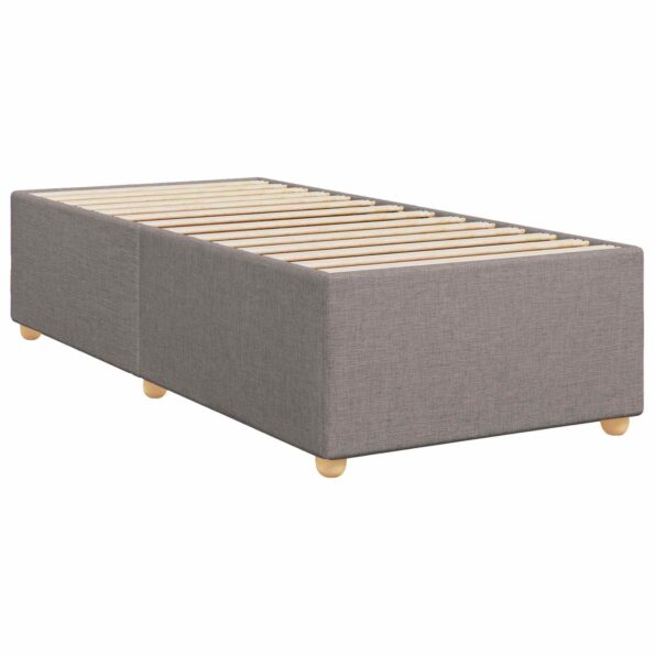 vidaXL Posteľ boxspring s matracom Sivohnedá 90 x 190 cm Látka – Obrázok 5