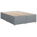 vidaXL Posteľ boxspring s matracom Svetlosivá 160 x 200 cm Látka – Obrázok 5