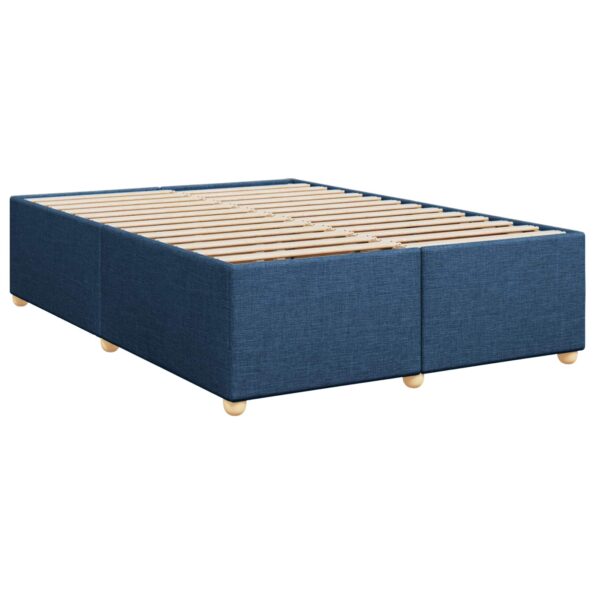 vidaXL Posteľ boxspring s matracom Modrá 160 x 200 cm Látka – Obrázok 5