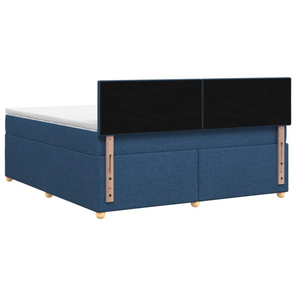 vidaXL Posteľ boxspring s matracom Modrá 160 x 200 cm Látka – Obrázok 8