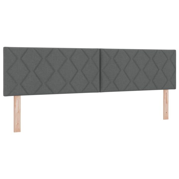 vidaXL Posteľ boxspring s matracom Tmavosivá 180 x 200 cm Látka – Obrázok 4