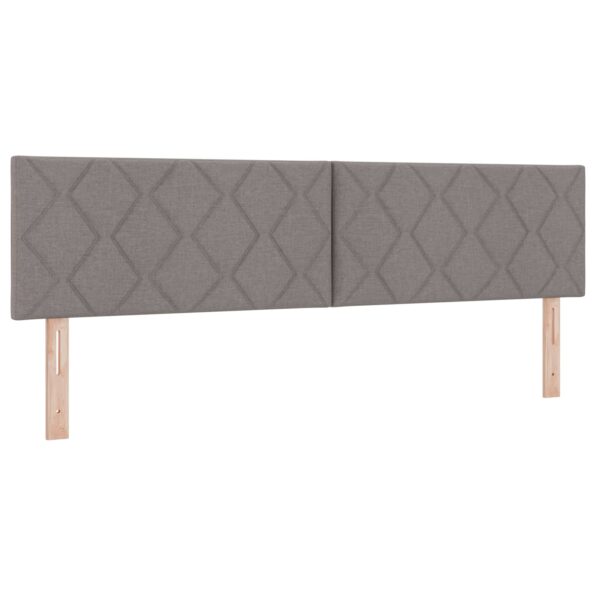 vidaXL Posteľ boxspring s matracom Sivohnedá 180 x 200 cm Látka – Obrázok 4