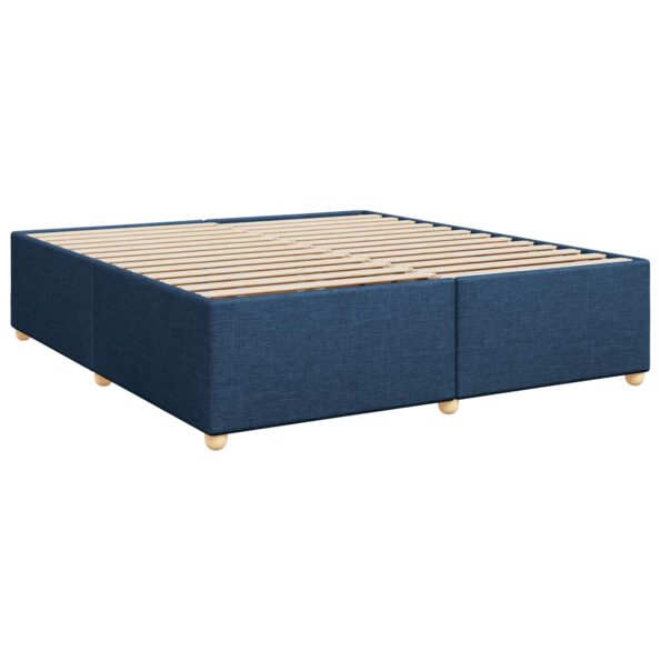 vidaXL Posteľ boxspring s matracom Modrá 180 x 200 cm Látka – Obrázok 5