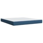vidaXL Posteľ boxspring s matracom Modrá 180 x 200 cm Látka – Obrázok 6