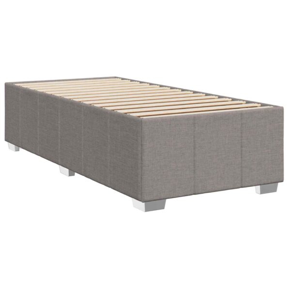 vidaXL Posteľ boxspring s matracom Sivohnedá 100 x 200 cm Látka – Obrázok 5