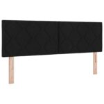 vidaXL Posteľ boxspring s matracom Čierna 140 x 190 cm Látka – Obrázok 4