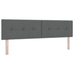 vidaXL Posteľ boxspring s matracom Tmavosivá 180 x 200 cm Látka – Obrázok 4