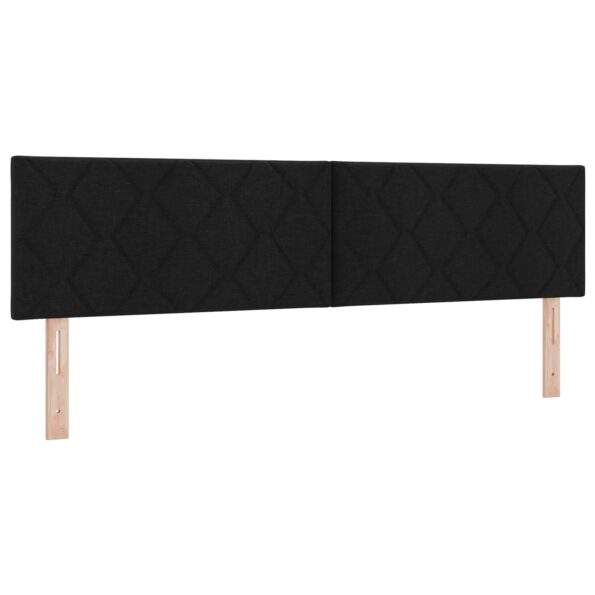 vidaXL Posteľ boxspring s matracom Čierna 180 x 200 cm Látka – Obrázok 4