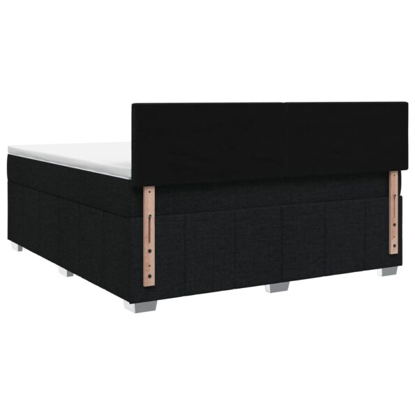 vidaXL Posteľ boxspring s matracom Čierna 180 x 200 cm Látka – Obrázok 8