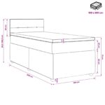 vidaXL Posteľ boxspring s matracom Modrá 100 x 200 cm Látka – Obrázok 11