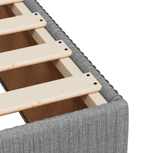 vidaXL Posteľ boxspring s matracom Svetlosivá 140 x 190 cm Látka – Obrázok 10
