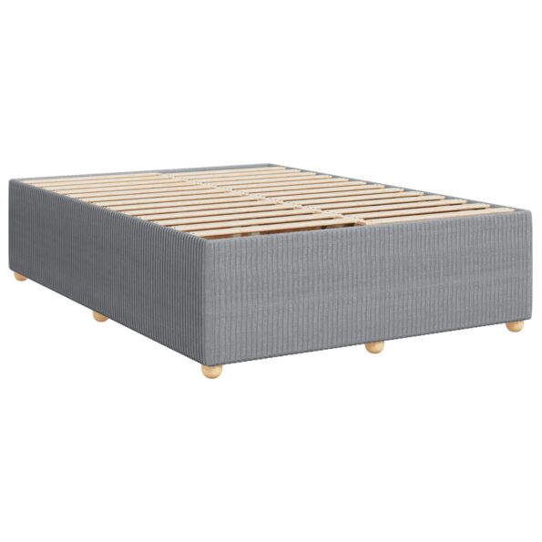 vidaXL Posteľ boxspring s matracom Svetlosivá 140 x 190 cm Látka – Obrázok 5