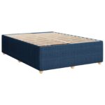 vidaXL Posteľ boxspring s matracom Modrá 140 x 190 cm Látka – Obrázok 5
