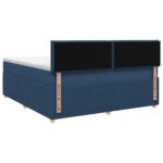 vidaXL Posteľ boxspring s matracom Modrá 140 x 190 cm Látka – Obrázok 8