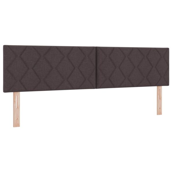 vidaXL Posteľ boxspring s matracom Tmavohnedá 180 x 200 cm Látka – Obrázok 4